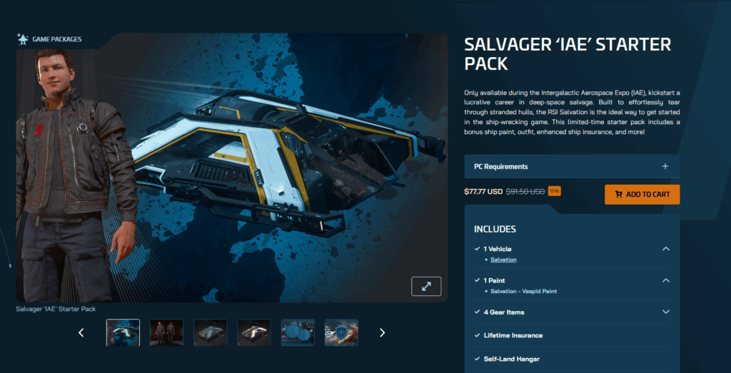 starter pack salvage