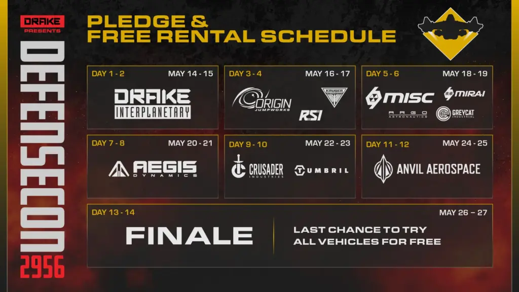 Calendario drake defence con